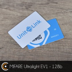 Carte NFC personnalisée - NXP MIFARE Ultralight EV1 - 128b (impression recto) - NFC.CARDS