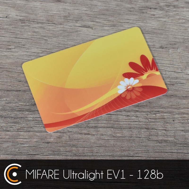 Carte NFC personnalisée - NXP MIFARE Ultralight EV1 - 128b (impression recto et verso) - NFC.CARDS