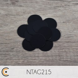 NFC Token - NXP NTAG215 (black PVC) - NFC.CARDS