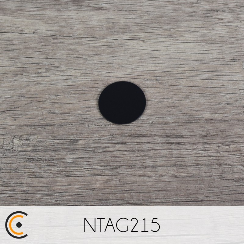 Jeton NFC - NXP NTAG215 (PVC noir) - NFC.CARDS